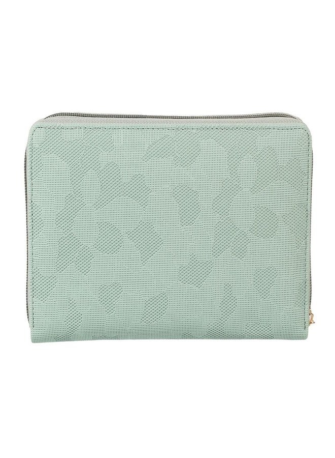 Mochi Women Zip Around Clutch (95-8371-Light Green) - Image 4