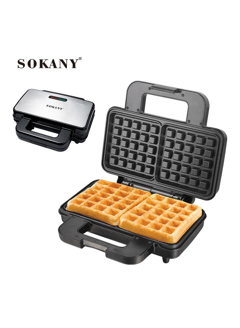 sokany Sokany Waffle Maker, 2 Slices, with Dual Heating - 1000 Watts High-quality kitchen machine, modern technology from Sokany, Model - KJ-225 (1 Year Warranty) - Image 1