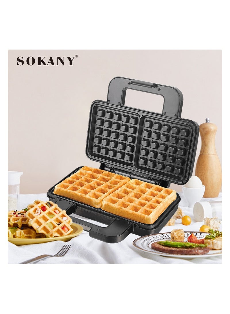 sokany Sokany Waffle Maker, 2 Slices, with Dual Heating - 1000 Watts High-quality kitchen machine, modern technology from Sokany, Model - KJ-225 (1 Year Warranty) - Image 3