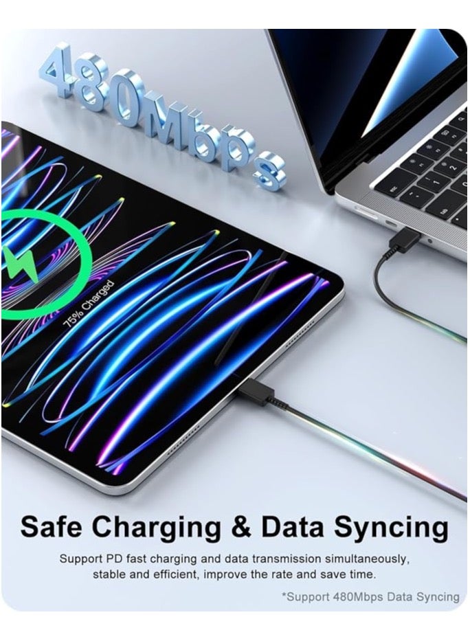 ZO7 Type-C Adapter USB Wall Charger, Black, 45W Fast PD Charger with 480Mbps Data Sync, Short Circuit Protection, - Image 2