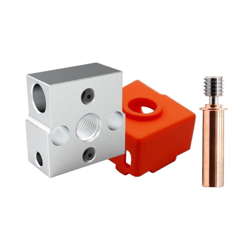 CR6 SE طابعة ثلاثية الأبعاد مجموعة ترقية الطرف الساخن 5 قطع كتلة تسخين ألومنيوم حلق ثنائي المعدن - Image 4