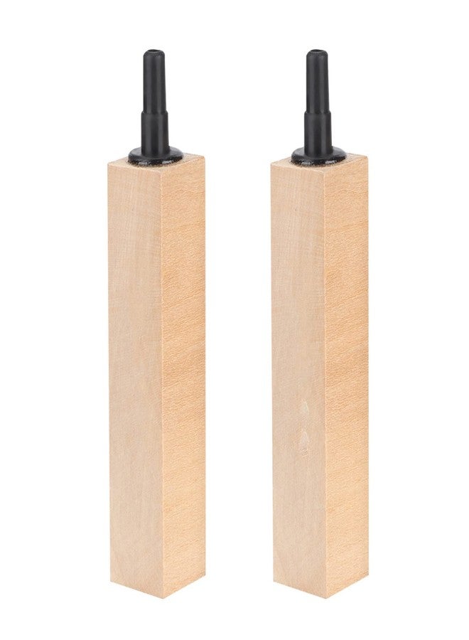 Yechiry 2Pcs Aquarium Air Diffuser, Wooden Air Bubble Stone Diffuser for Fish Tank, with Very Fine Bubbles, Lightweight and Robust Wood, Use with Air Pump, Replace Every 2-3 Months (L) - Image 1