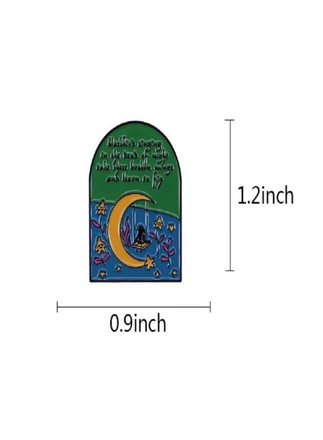 GuDeKe in The Dead of Night Take These Broken Wings and Learn to Fly Enamel Pins Funny Brooch for Backpacks/Jacket - Image 5