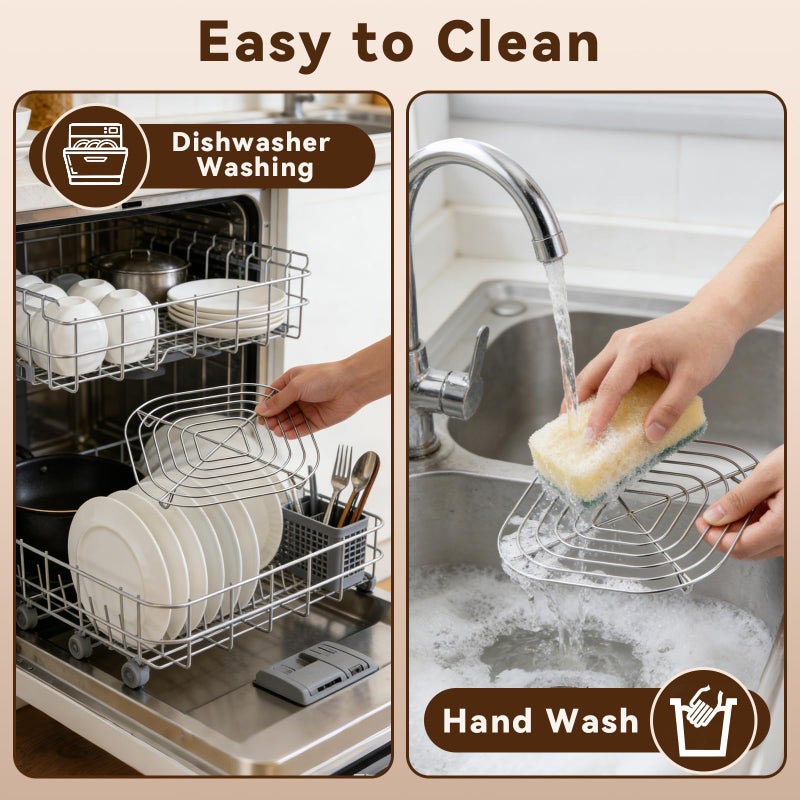 AODPWEN 2 Pack Stainless Steel Rack Compatible with Ninja Crispi Pro Air Fryer AS101CY, Ninja Crispi Accessories Metal Rack, Replacement Rack for Ninja Crispy Glass Container, Dishwasher Safe, Heat Resistant - Image 5