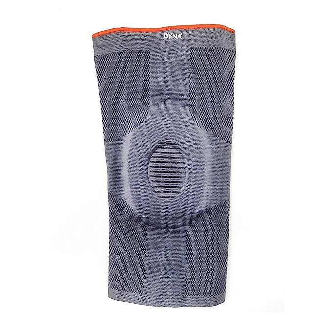Dyna Genugrip Knee Brace-3D Knitted Knee Cap with Gel Pressure Pad-Grey (Large)… - Image 2