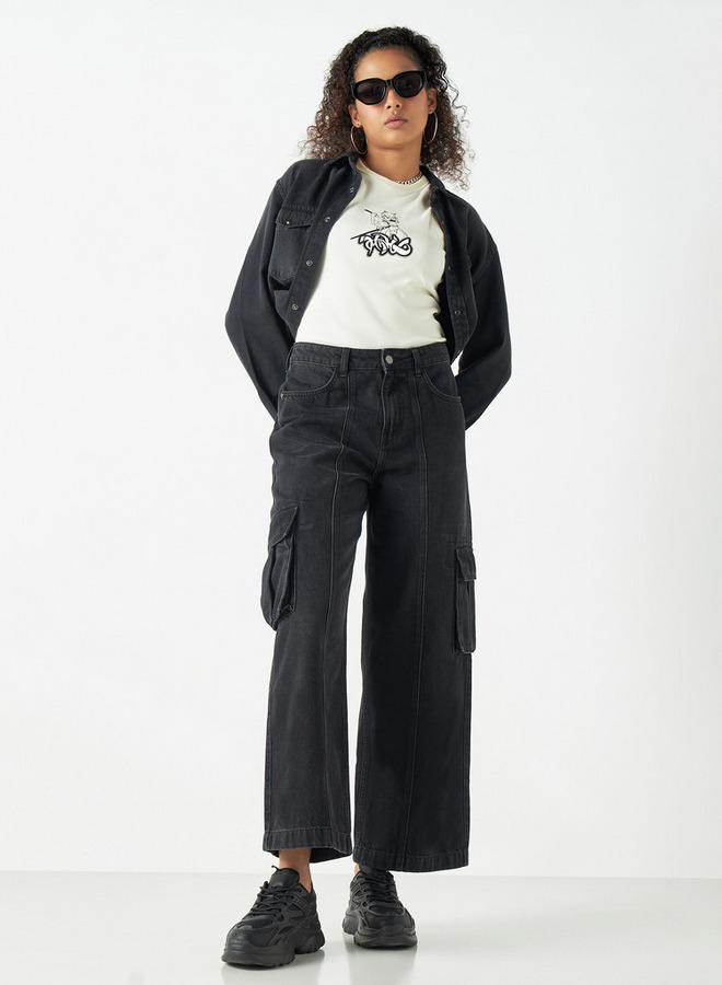 اس بي كاركترز بلوزة دون أكمام بياقة ضيّقة وطبعات - Image 2