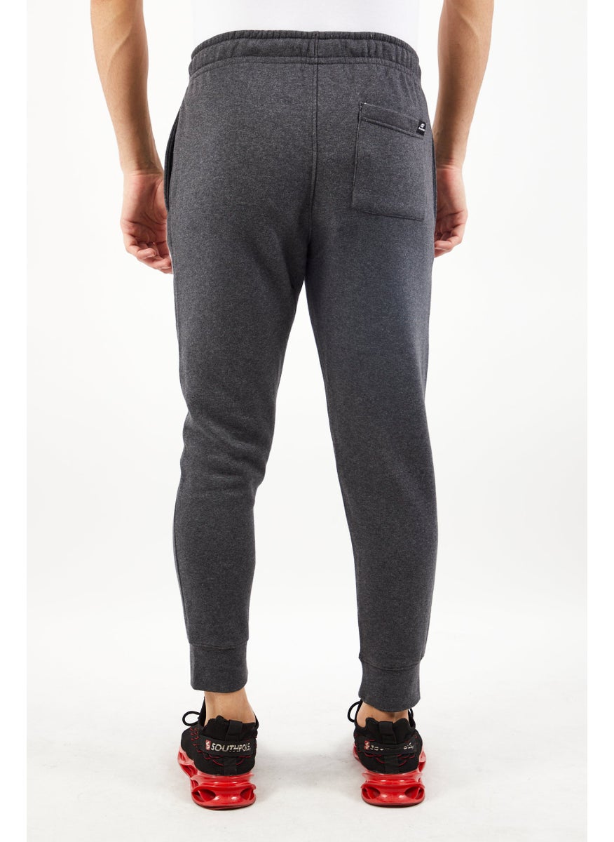 DKNY Sport Men Sportswear Fit Drawstring  Brand Logo Training Sweatpants, Charcoal  - Image 2