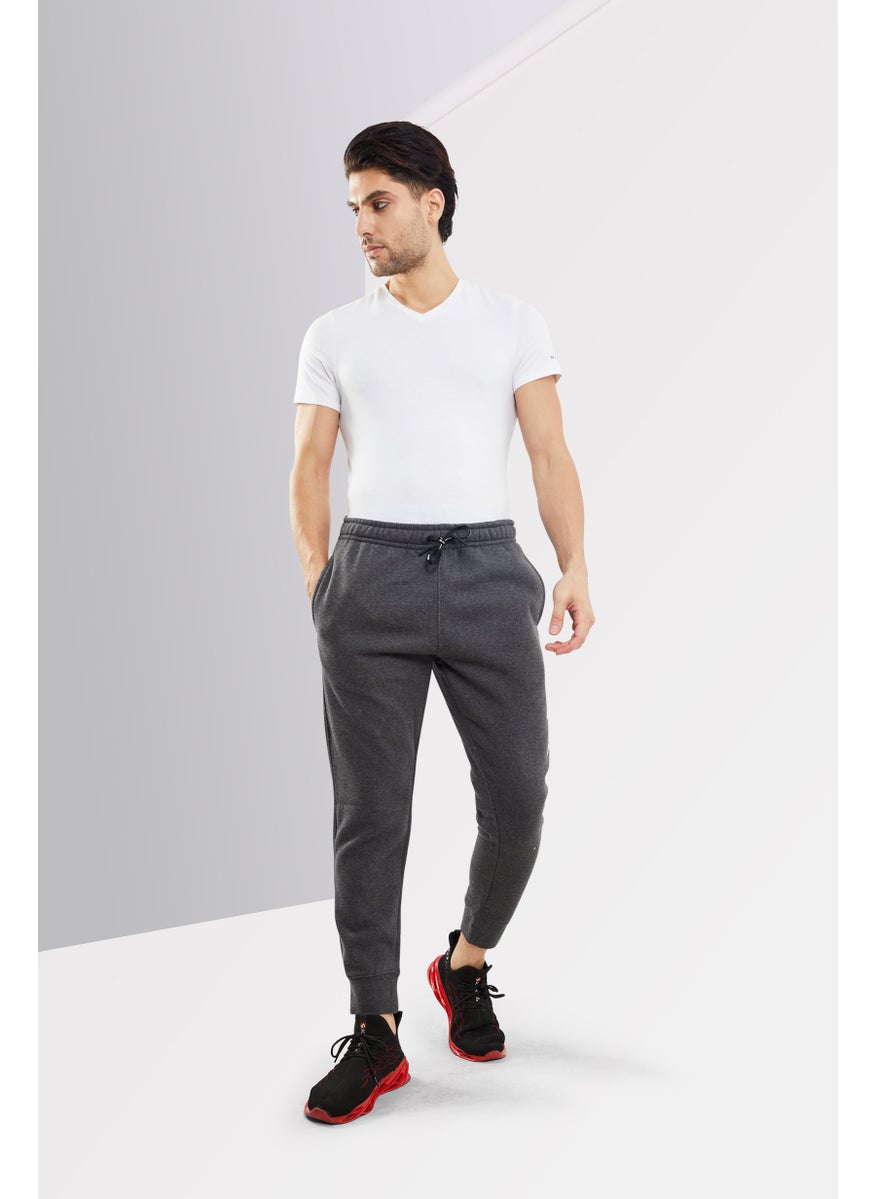 DKNY Sport Men Sportswear Fit Drawstring  Brand Logo Training Sweatpants, Charcoal  - Image 3