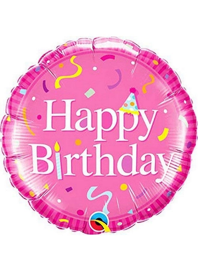 Qualatex 49439 Happy Birthday Pink 18" Multicolored - Image 2