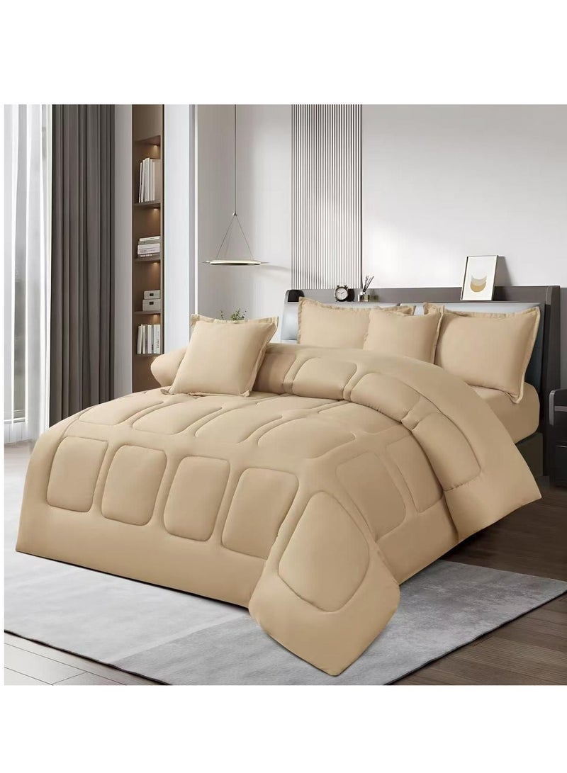 6-piece king-size comforter set for two people, 240 x 220 cm - Image 1