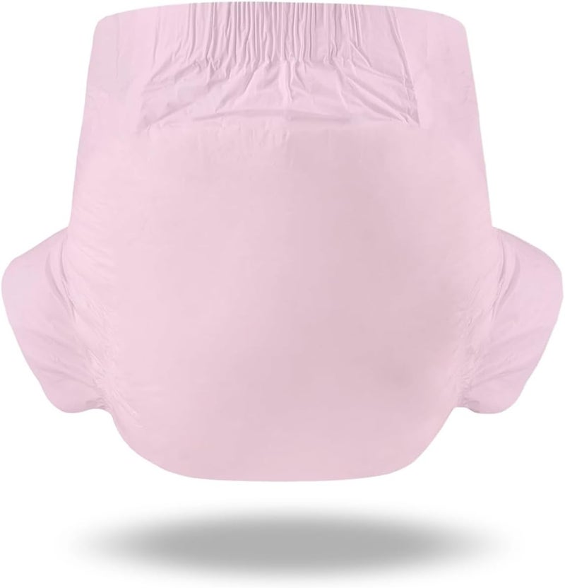 CutiePlusU Adult Diapers Heavy Absorption Dry Surface Disposable Adult Diaper All NightPink 2 Pieces - Image 3