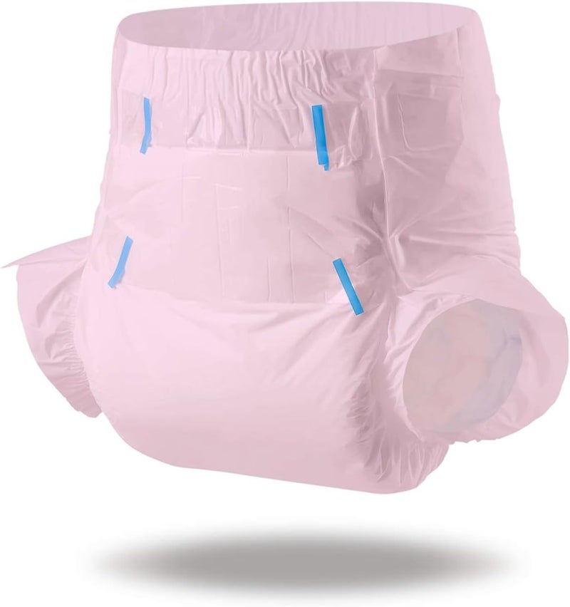 CutiePlusU Adult Diapers Heavy Absorption Dry Surface Disposable Adult Diaper All NightPink 2 Pieces - Image 2