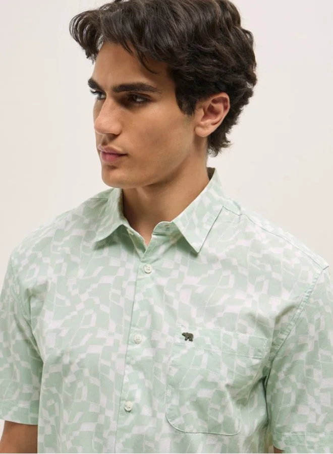 THE BEAR HOUSE Men's Shirt for Casual and Formal Wear | Classic Button-Down Style for Office, Daily Use, Travel, Events & All-Season Outfits | Versatile & Stylish Wardrobe Essential for Every Occasion