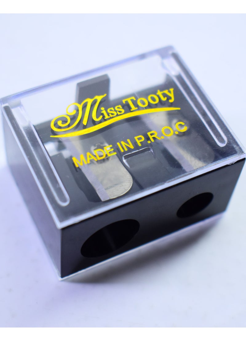 MISS TOOTY - 9 Pieces Double Sharpener Black - Image 1