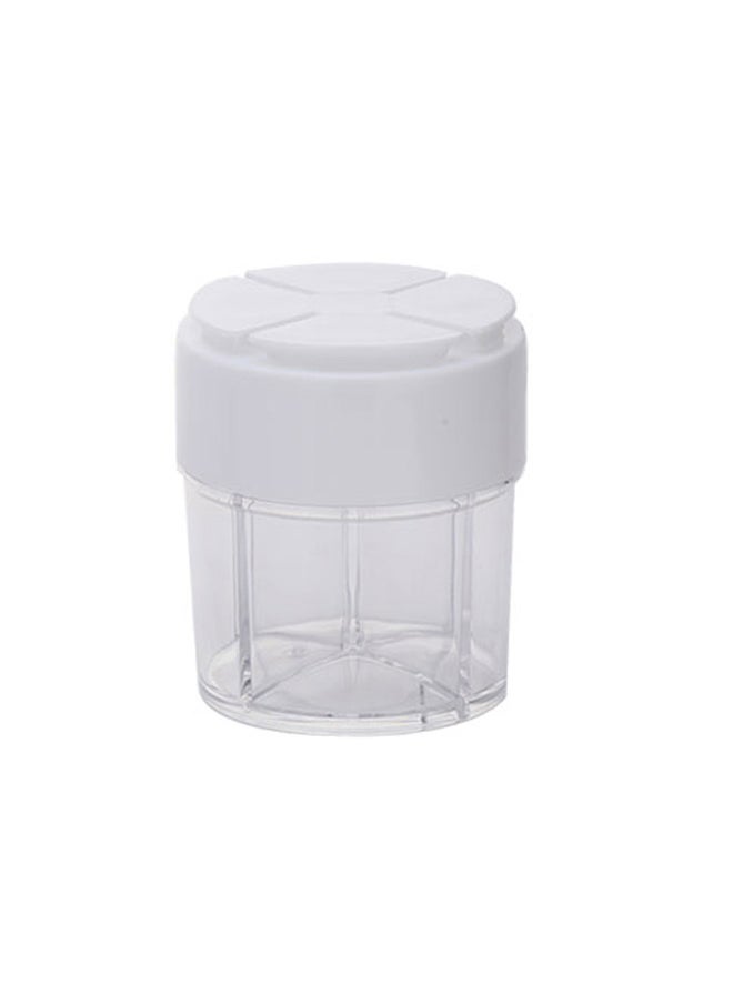 AL SANIDI Divided Plastic Spices Storage, Tea, coffee and sugar storage for trips, Transparent , Small  - Image 4