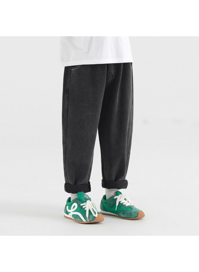 Fun Embroidery】boys' Jeans, Children's Trendy Korean-style Pants, 2025 Spring/autumn Collection, Mid-to-large Kids Casual Trousers - Image 4