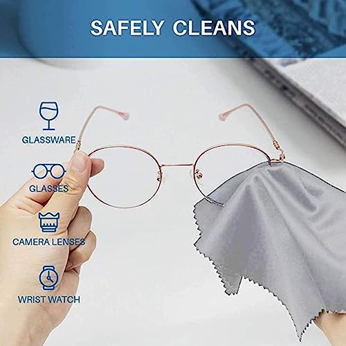 MAXOSHINE Premium Microfiber Cleaning Cloth for Electronics Mobile Lens Eyeglasses Camera Lenses Desktop- Laptop Cleaning Cloth -30 x 30 cm (Pack of 3, Grey) - Image 4