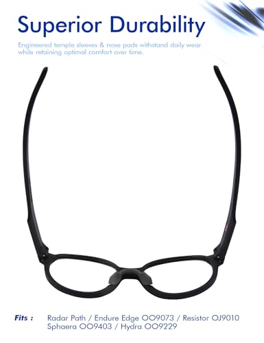 SAUCER Replacement Nose Pieces Pads for Oakley Hex Jector OX8032 | OX8174F Eyeglass - Asian Fit Grey - Image 5