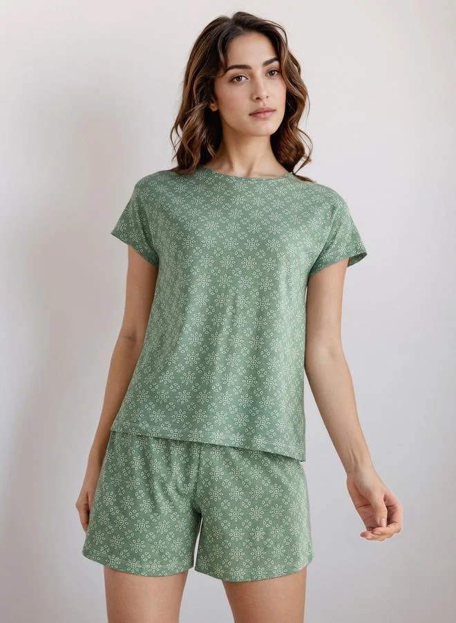 سبلاش فيڤ طقم بيجامة تي شيرت وشورت