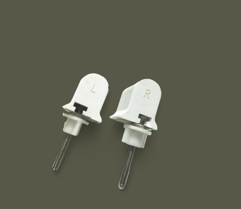 Ausam Toilet Seat Hinges for Kohler Type Wall Hung Commode | Soft Close Seat Cover Hinge Replacement | Stainless Steel Adjustable Fitting | Durable Bathroom Spare Part | White | Pack of 1 - Image 3