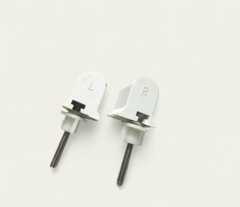 Ausam Toilet Seat Hinges for Kohler Type Wall Hung Commode | Soft Close Seat Cover Hinge Replacement | Stainless Steel Adjustable Fitting | Durable Bathroom Spare Part | White | Pack of 1 - Image 5