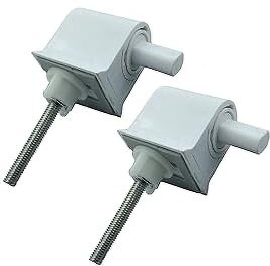 Ausam Toilet Seat Hinges for Kohler Type Wall Hung Commode | Soft Close Seat Cover Hinge Replacement | Stainless Steel Adjustable Fitting | Durable Bathroom Spare Part | White | Pack of 1 - Image 2