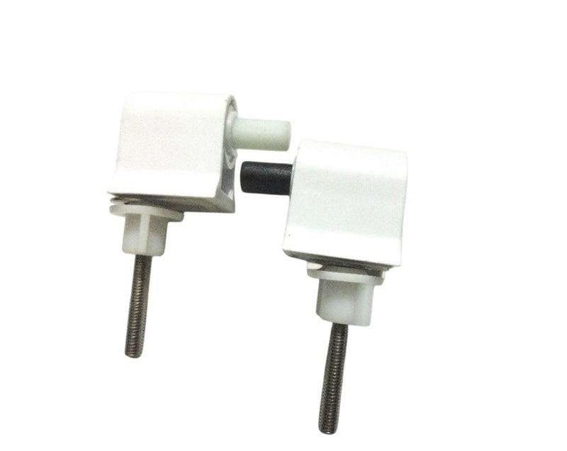 Ausam Toilet Seat Hinges for Kohler Type Wall Hung Commode | Soft Close Seat Cover Hinge Replacement | Stainless Steel Adjustable Fitting | Durable Bathroom Spare Part | White | Pack of 1 - Image 1