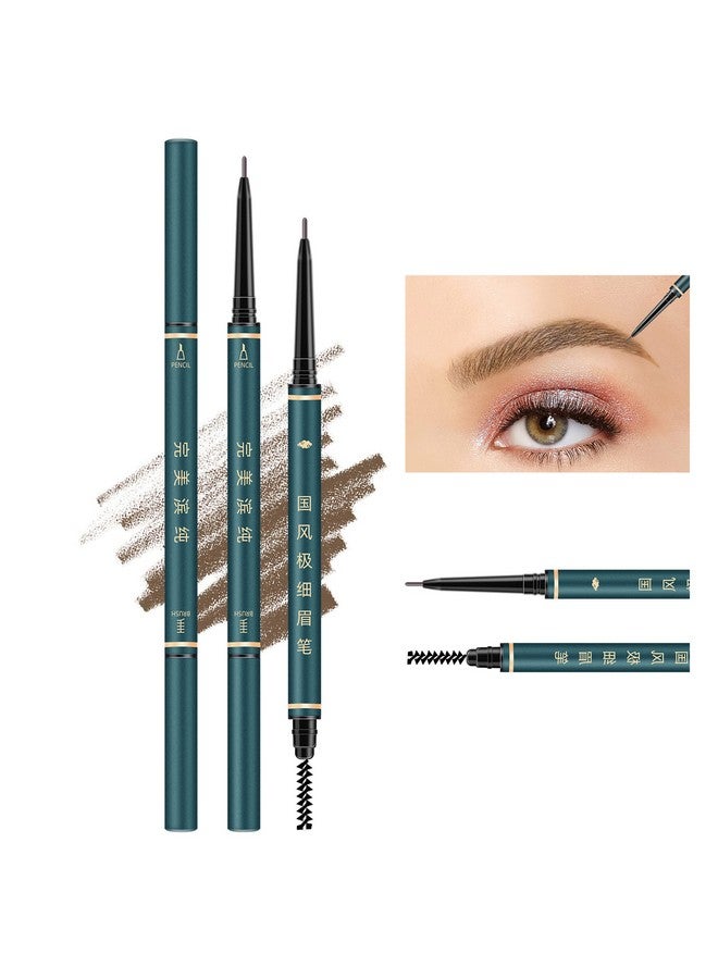 BECHY Eyebrow Pencil3 Pcs Professional Waterproof Makeup Micro Brow Pencilbrow Kit With Eyebrow Brush And Razorultra Fine Mechanical Pencil - Image 1