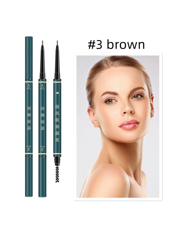 BECHY Eyebrow Pencil3 Pcs Professional Waterproof Makeup Micro Brow Pencilbrow Kit With Eyebrow Brush And Razorultra Fine Mechanical Pencil - Image 3