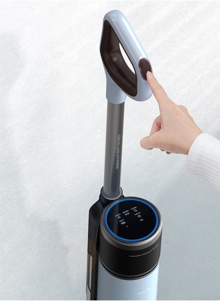 Deerma - VX300 Water Suction Vacuum Floor Cleaner | Automatically Sense Dirt And Absorb Dry And Wet Garbage | One-Button Self-Cleaning - Black - Image 1
