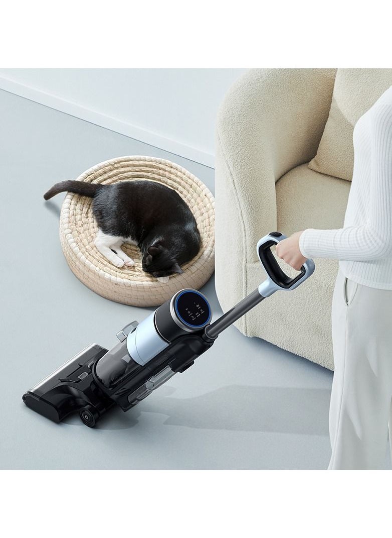 Deerma - VX300 Water Suction Vacuum Floor Cleaner | Automatically Sense Dirt And Absorb Dry And Wet Garbage | One-Button Self-Cleaning - Black - Image 1