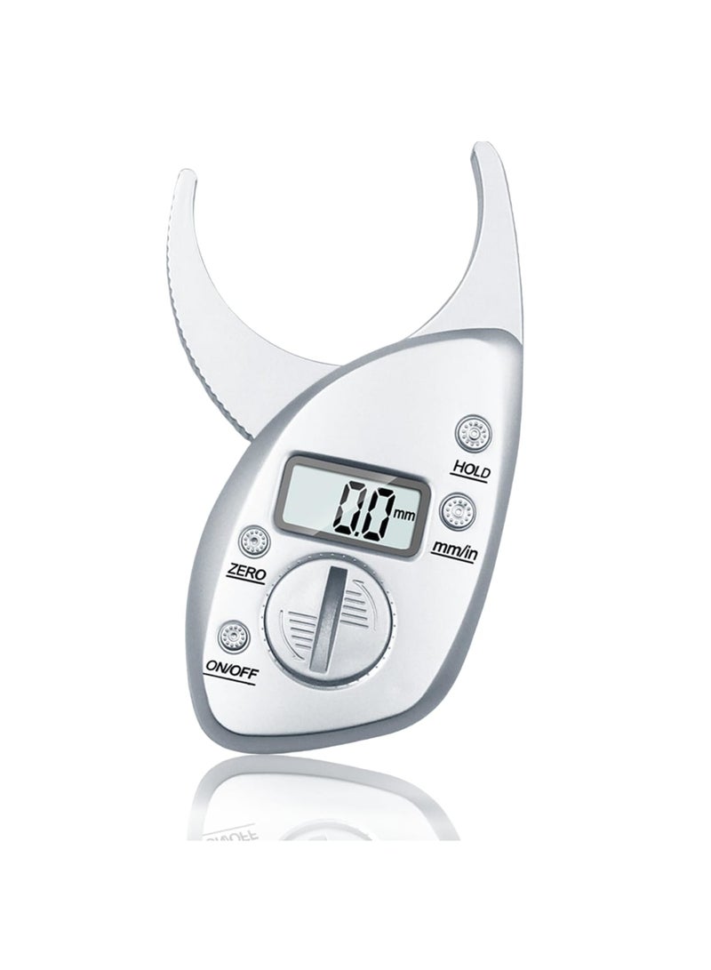 SYOSI Body Fat Caliper with LCD Screen - Accurate Handheld Body Fat Measurement Tool for Men and Women, Portable Skin Fat Tester, Anti-Slip Grip, Metric  Imperial Units - Image 1