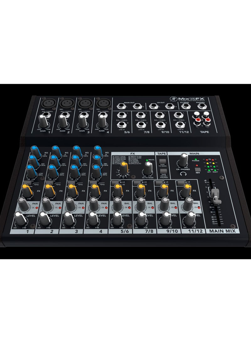 Mackie خلاط Mix12FX مدمج ذو 12 قناة مع تأثيرات  - Image 2