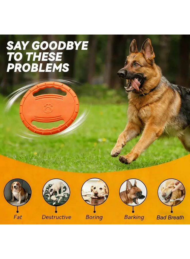 لعبة تدريب الكلاب البرتقالية مقاومة للعض، مثالية للاسترجاع في الهواء الطلق ومناسبة لجميع السلالات - Image 1