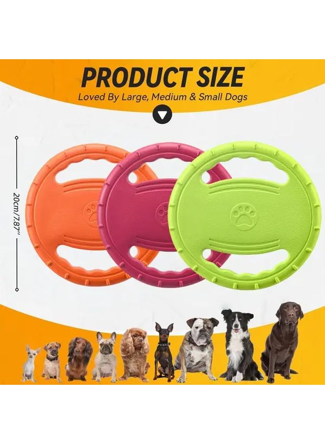 لعبة تدريب الكلاب البرتقالية مقاومة للعض، مثالية للاسترجاع في الهواء الطلق ومناسبة لجميع السلالات - Image 3