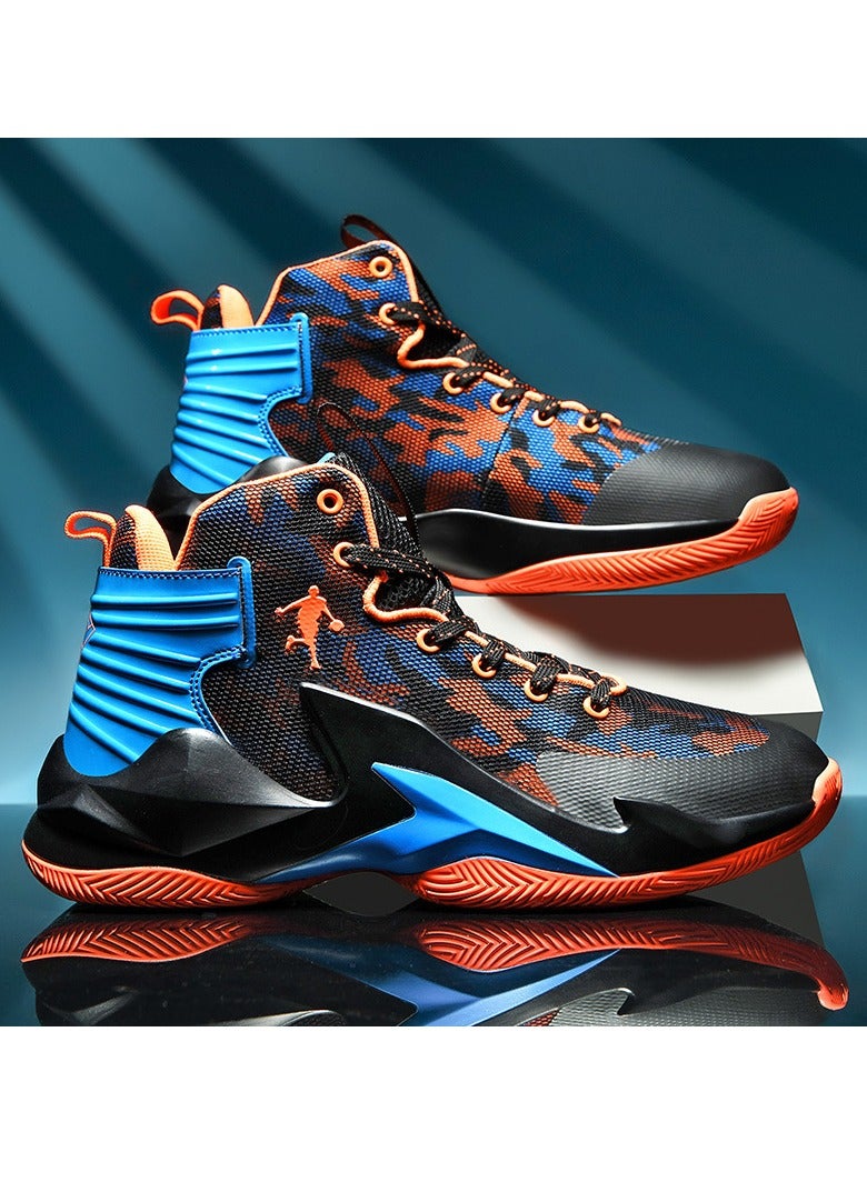 general High Top Mesh Non-Slip Basketball Shoes Sneakers Running Shoes  - Image 1