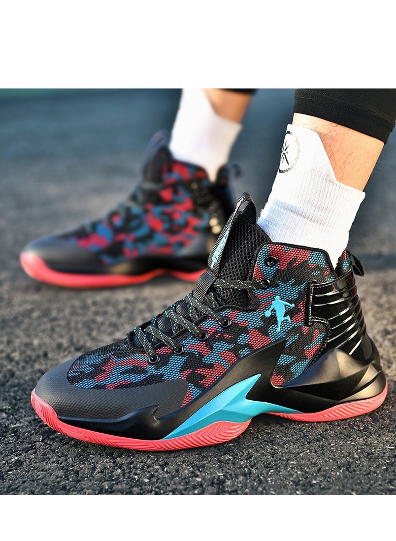 general High Top Mesh Non-Slip Basketball Shoes Sneakers Running Shoes  - Image 2