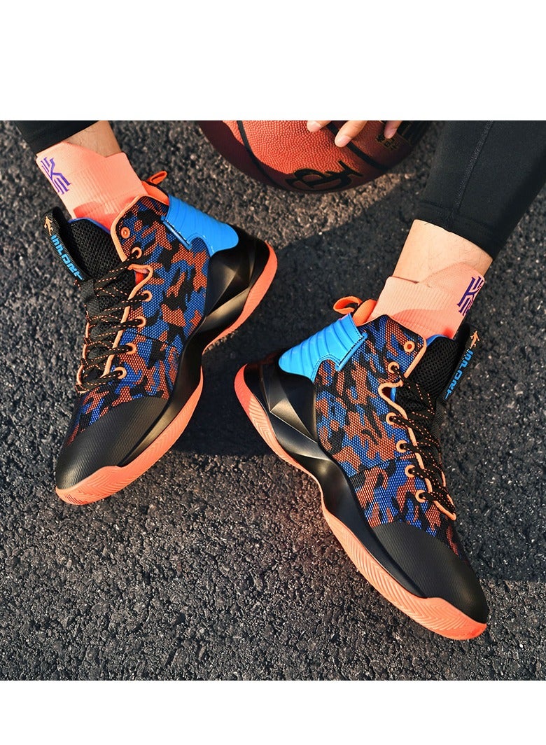 general High Top Mesh Non-Slip Basketball Shoes Sneakers Running Shoes  - Image 3