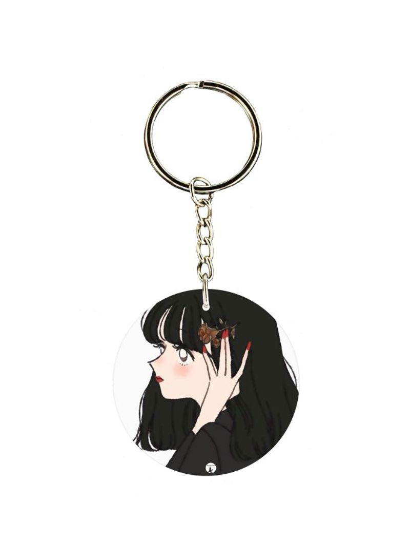 RKN Girls Printed Keychain