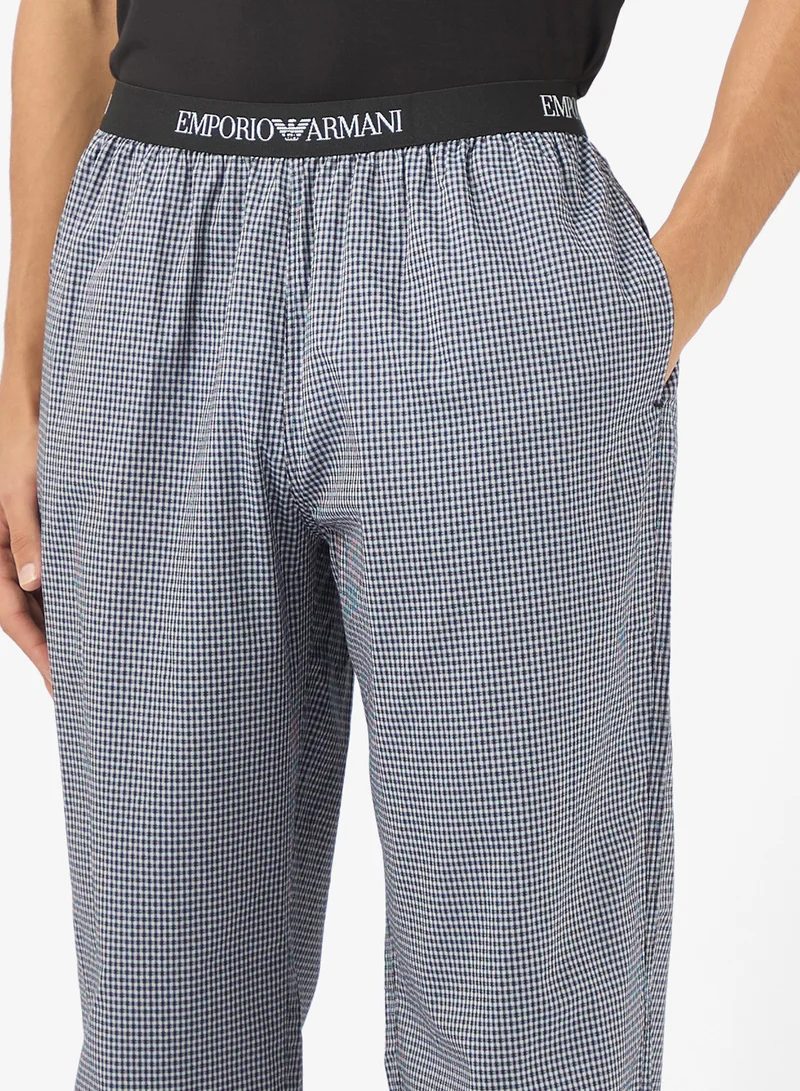 امبوريو ارماني بيجامة أساسية برباط