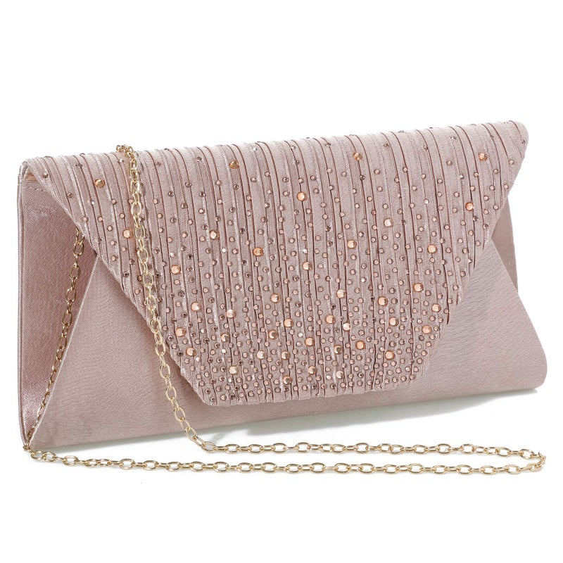 Mihawk clutch purses for women evening bag and handbags for weddingChampagne