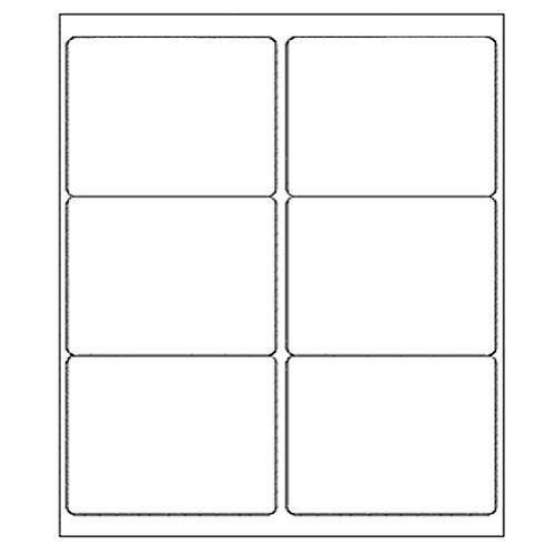 9527 Product 6 up 3-1/3 X 4 Sticker Labels Shipping Address Labels for Laser/Ink Jet Printer,200 Sheets,Total 1200 Labels - Image 1