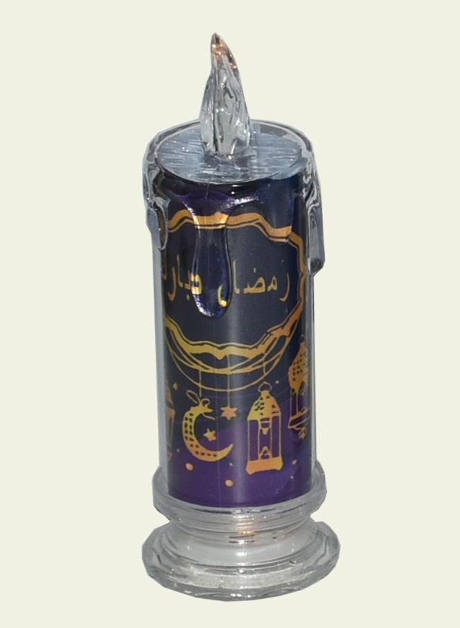 Ramadan Battery LED Tea Light Candle Crystal/Clear 7X19 CM - Image 2
