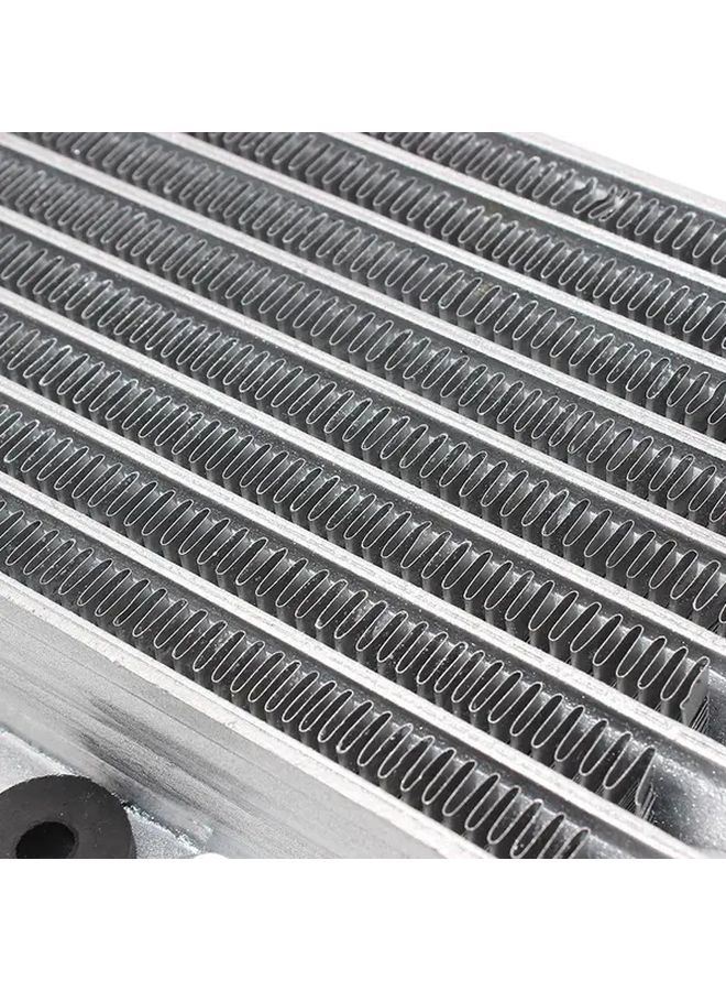 Black M12 Aluminum Oil Cooler 8 Row Racing High Performance Engine Cooling For ATV Dirt Bike 125CC 250CC With Black Plastic End Caps And Metal Fasteners - Image 5
