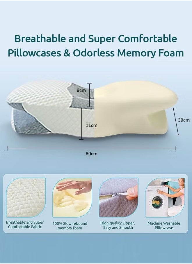 Memory Foam Pillow Sleeping Pillow Cervical Pillow for Neck Pain Relief