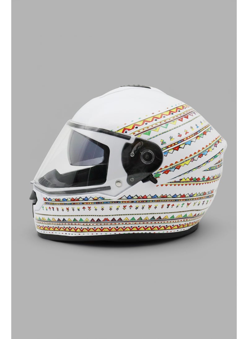 DX Yamamah Edition Helmet – Najdi Folk Art Full-Face Motorcycle Helmet - Image 5