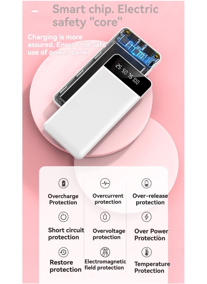 JEEJPV Power Bank , 10000mAh Portable Charger, Digital Display Portable Phone Charger (Black)  - Image 3