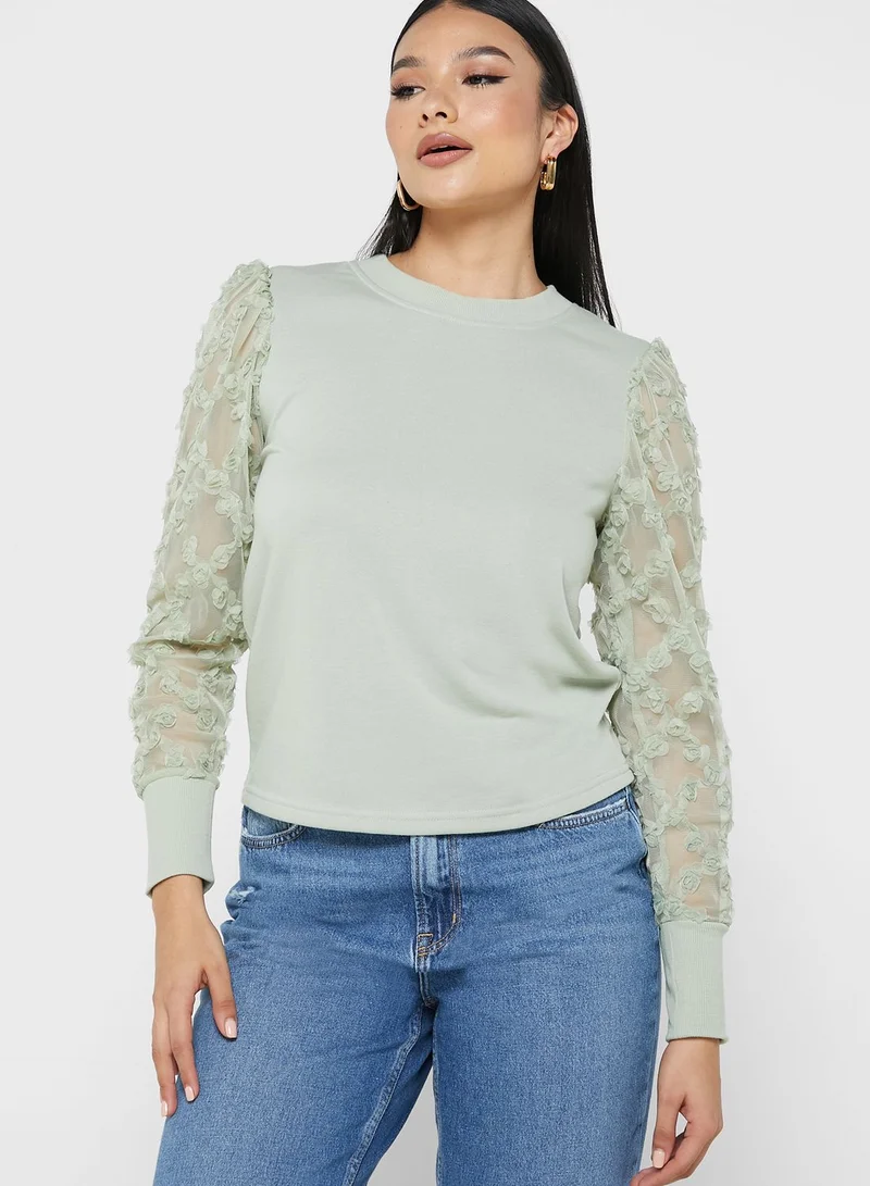 Jacqueline de Yong Crew Neck Sweatshirt