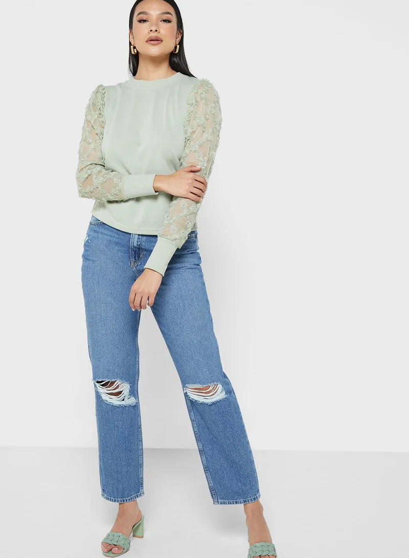 Jacqueline de Yong Crew Neck Sweatshirt