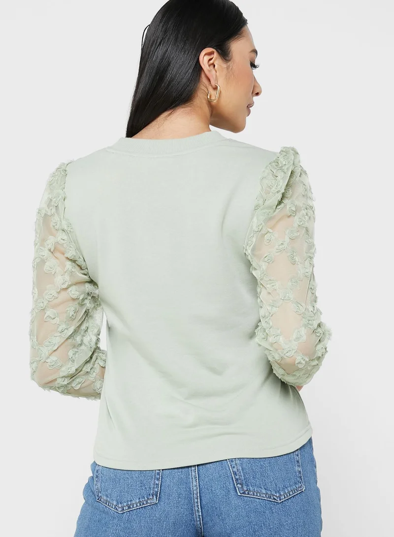Jacqueline de Yong Crew Neck Sweatshirt